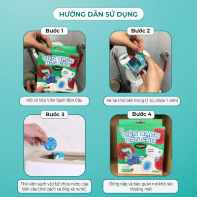 Hướng dẫn sử dụng viên thả bồn cầu YNIKALA Hướng dẫn sử dụng viên thả bồn cầu YNIKALA