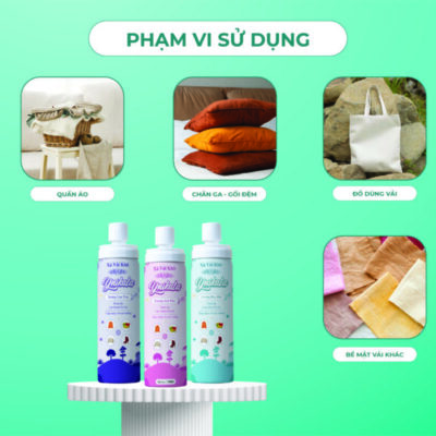 Xịt xả vải khô YNIKALA có thể sử dụng cho đa dạng sản phẩm
