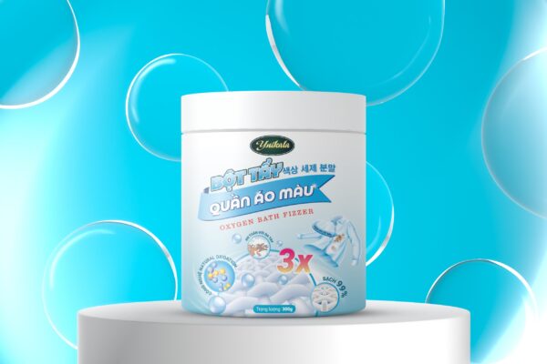 Bột tẩy quần áo màu YNIKALA dễ dàng đánh bay những vết ố vàng do cà phê, vết bẩn cứng đầu của thức ăn, nước tương, dầu mỡ Bột tẩy quần áo màu YNIKALA