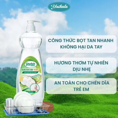 Nước rửa chén bát YNIKALA hương chanh xả thơm mát Nước rửa chén bát YNIKALA hương chanh xả thơm mát